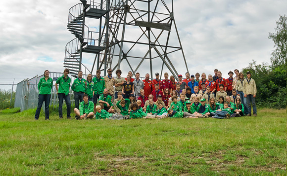 Scouting Rurik Heiloo op gezamelijk zomerkamp 2011 in Mook